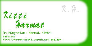 kitti harmat business card